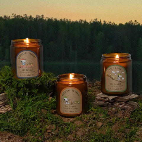 Marshmallow Roast for Peanuts Candle