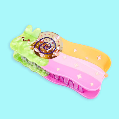 Rainbow Snail Hair Claw
