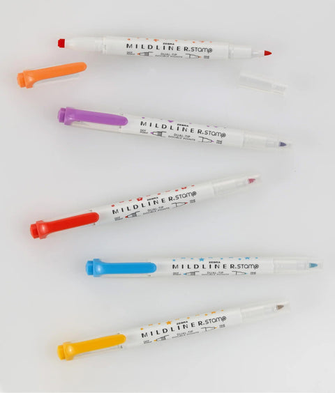 MILDLINER Dual-Tip Stamp Markers