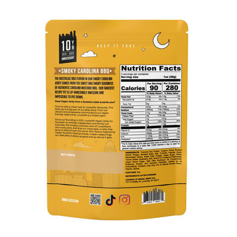 Vegan Smoky Carolina BBQ Jerky