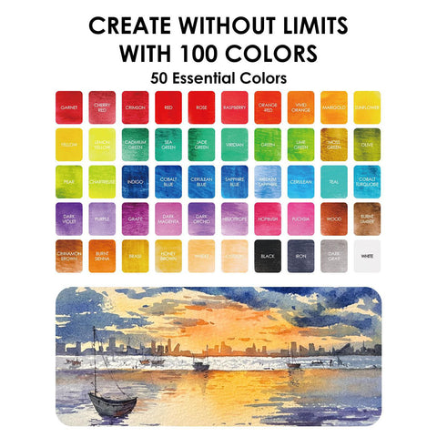 All-in-One Premium Watercolor Set of 100
