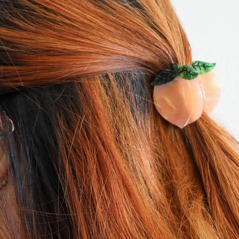 Mini Peach Hair Claw
