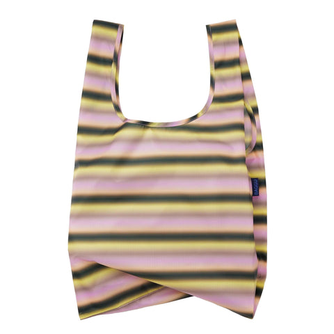 Standard Reusable Tote: Gradient Stripe Pink + Yellow