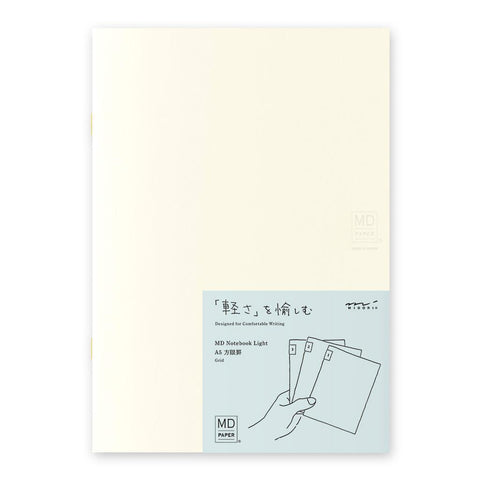 MD Light A5 Grid Notebooks, Pack of 3