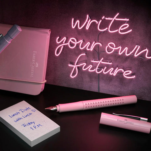 Grip 2010 Harmony Fountain + Ballpoint Pen Gift Set, Rose Shadows