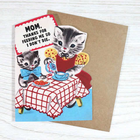 Thanks For Feeding Me Card