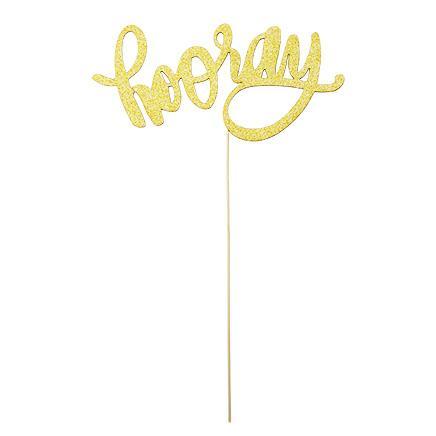 Hooray Cake Topper