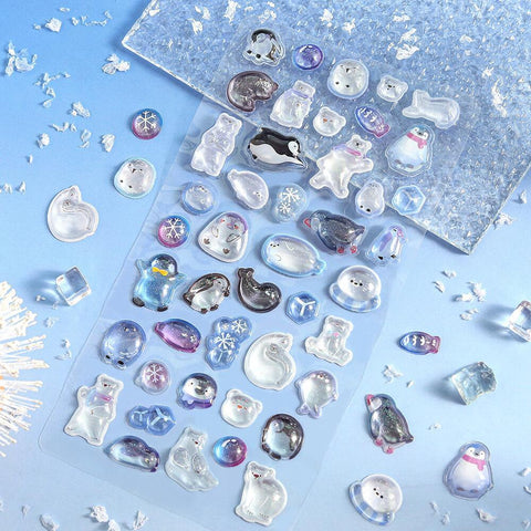 Kyururun Ice + Snow Animals Stickers