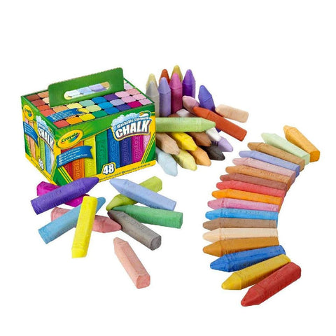 Washable Sidewalk Chalk, 48 Count