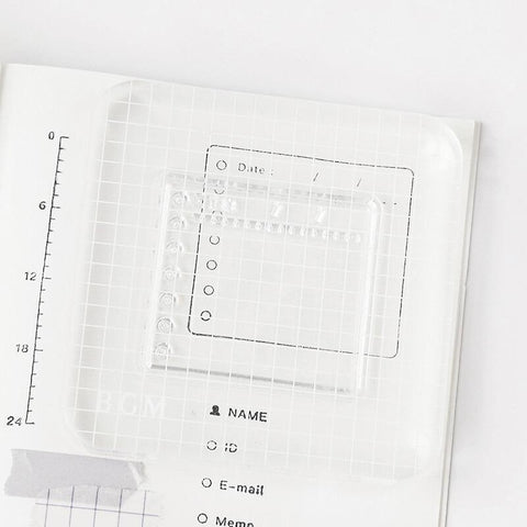 Acrylic Stamp Block, Grid