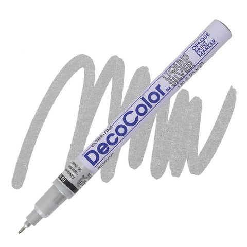 DecoColor Metallic Paint Markers, Extra-Fine