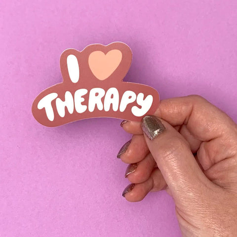 I Heart Therapy Sticker