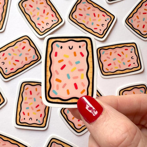 Strawberry Toaster Pastry Mini Sticker