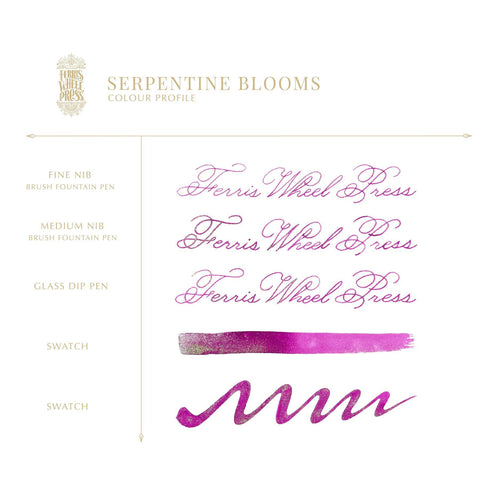 Serpentine Blooms Fountain Pen Ink