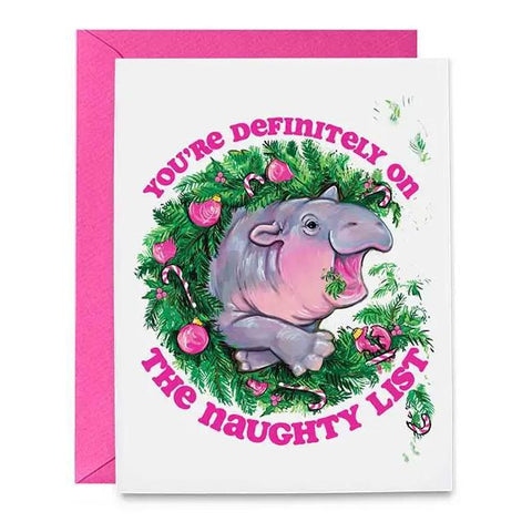 Moo Deng Holiday Card