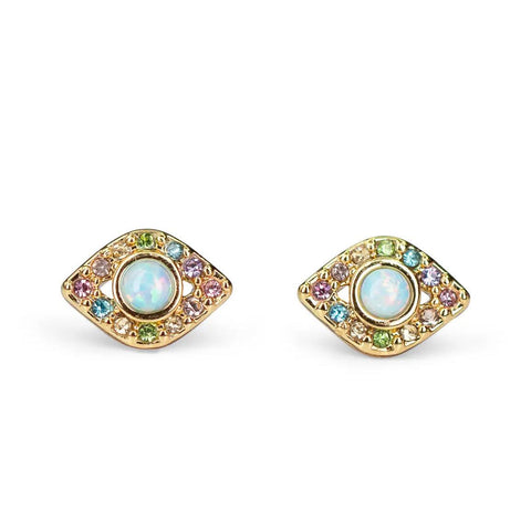 Evil Eye Stud Earrings