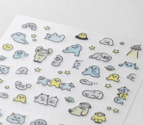 Lined Monster Sticker Sheet