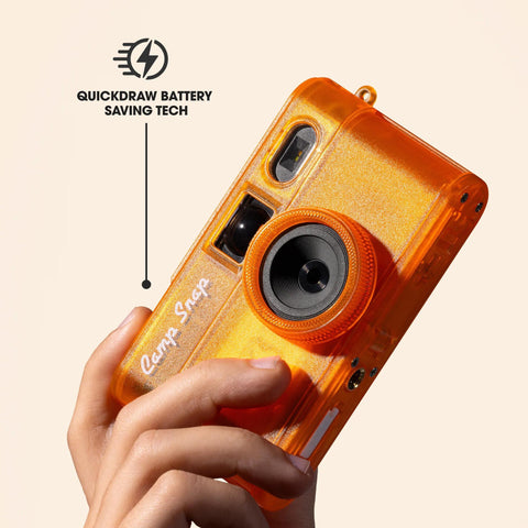 Camp Snap 2 Screen-Free Digital Camera, Tangerine Drift