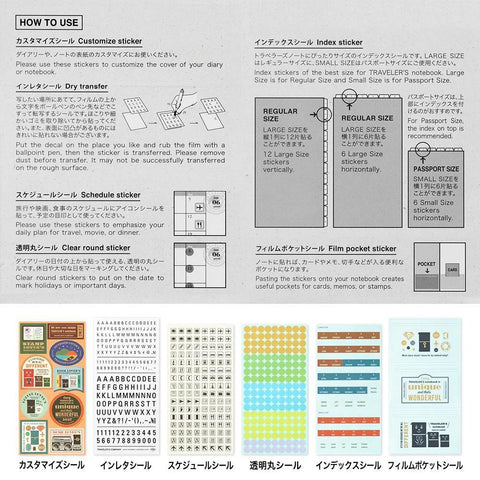 TRAVELER'S notebook 2027 Customized Sticker Set