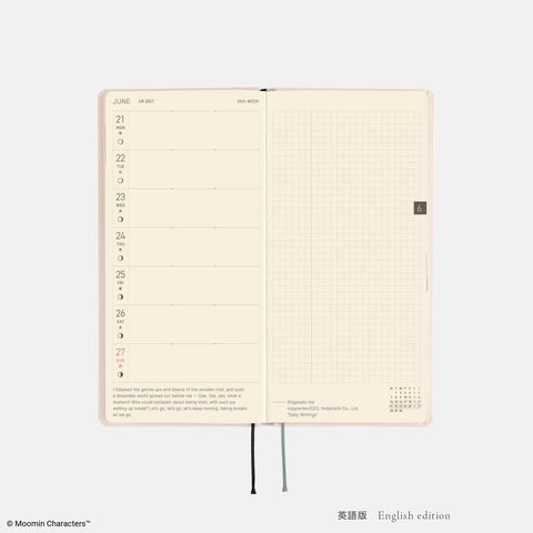 Hobonichi Techo Weeks 2027 Planner, Moomin: At the Table