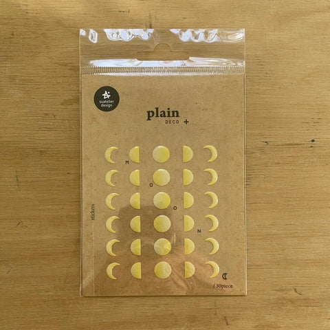 Plain.10 Moon Stickers