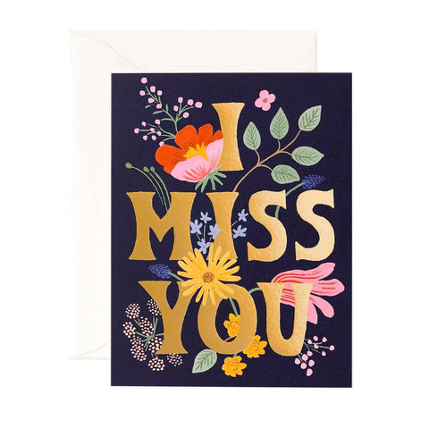 I Miss You Card