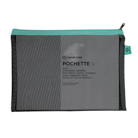 Large Mesh Pocket, Black