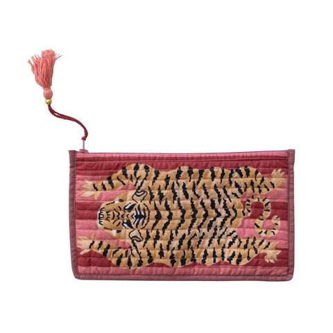 Cotton Tiger Zip Pouches