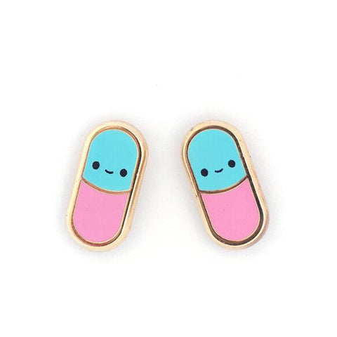 Happy Pill Earrings
