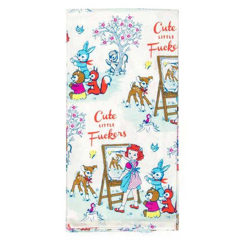 Cute Little Fuckers Dish Towel