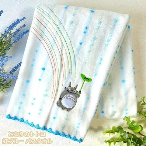 Blue Rainbow Totoro Wash Towel