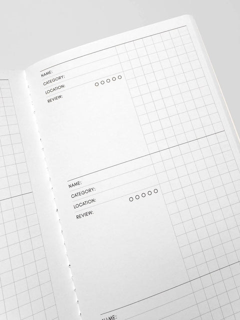 Experience Tracker Travel Notebook, A5 Slim