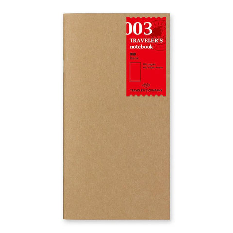 TRAVELER'S notebook, Regular Size, 003 - Blank Notebook