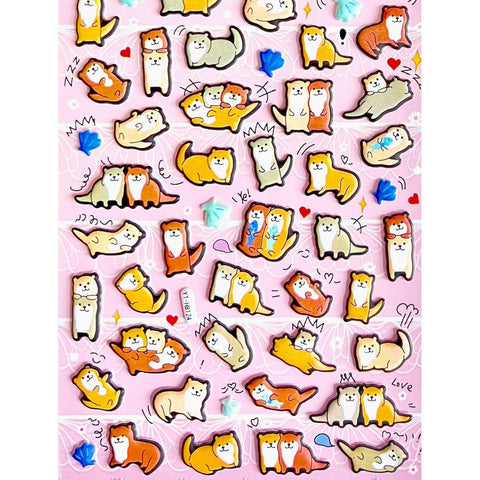 Otter Puffy Stickers