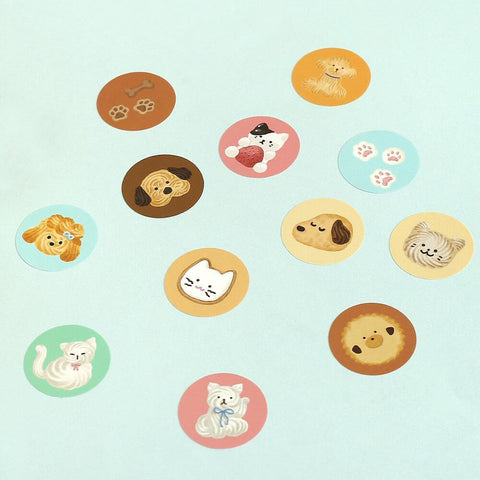 Fluffy Animals Washi Sticker Roll