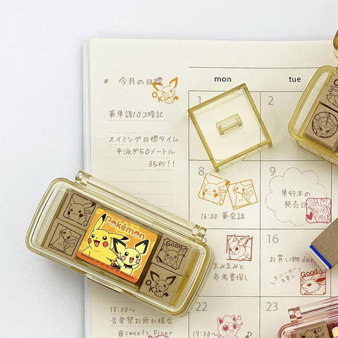 Pokémon Pikachu Stamp Set + Ink Pad