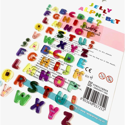 Alphabet Gel Stickers