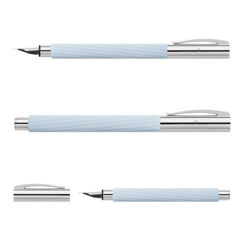 Ambition Fountain Pen, Italic Ice Blue