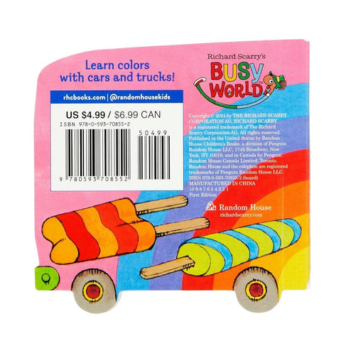 Richard Scarry's Colorful Cars + Trucks Mini Board Book