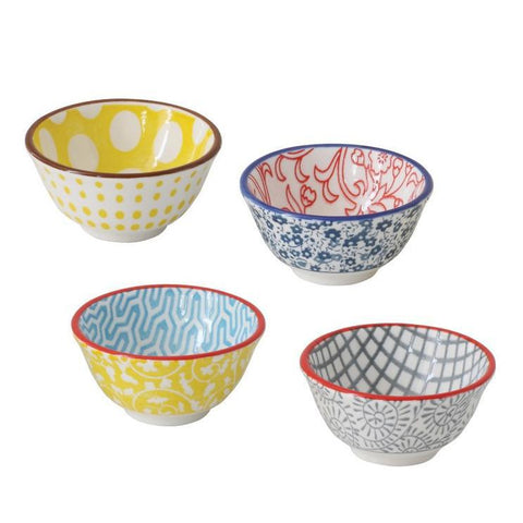 Hand-Stamped Stoneware Pinch Pots