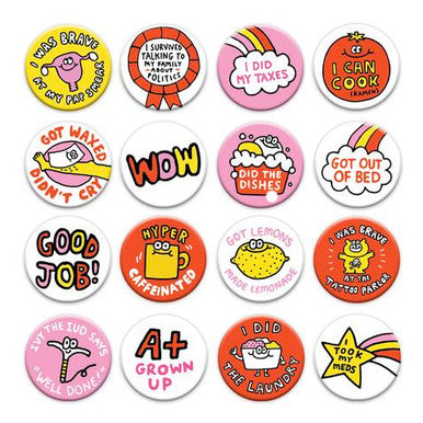 A+ Grown Up Reward Badge Buttons