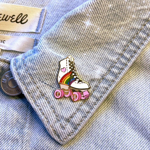 Roller Skate Enamel Pin