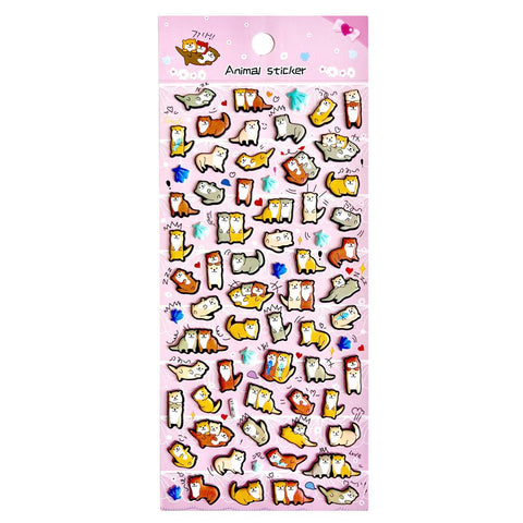 Otter Puffy Stickers
