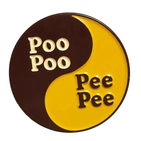 Pee Pee Poo Poo Yin Yang Enamel Pin