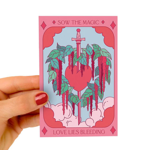 Love Lies Bleeding Tarot Seed Packet