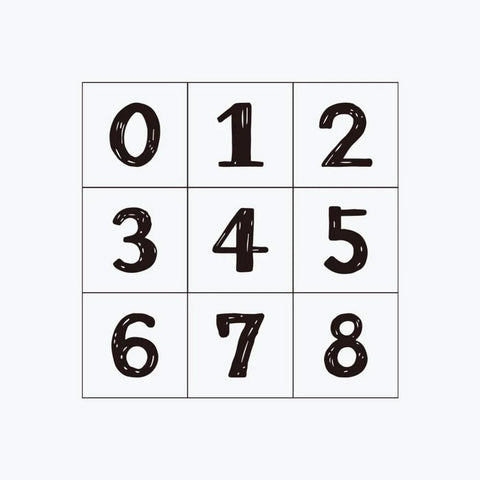 Numerical Stamp Set