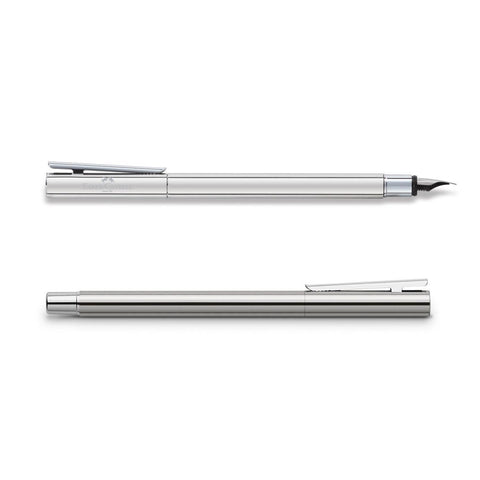 Neo Slim Polished Stainless Steel Fountain Pen