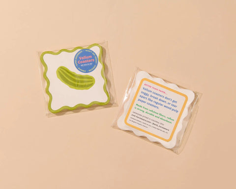 Dill Pickle Coasters Set