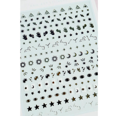 Retrograde Nail Art Stickers