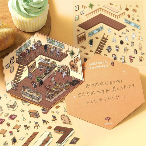 Bakery Isometric Sticker Scene